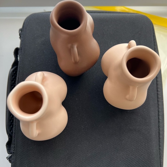 BNIB Anissa Kermiche 3 pc “Love Handles” mini vases/candlesticks - Picture 3 of 5